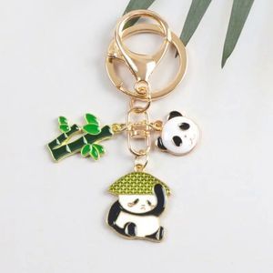 Adorable Panda Bear with Hat Keychain